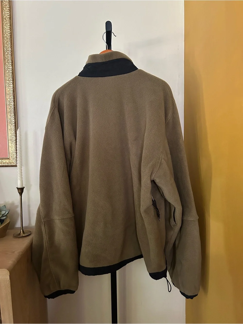 Vintage The North Face Men’s XL Full Zip Fleece Jacket Olive Green Tan Gorpcore